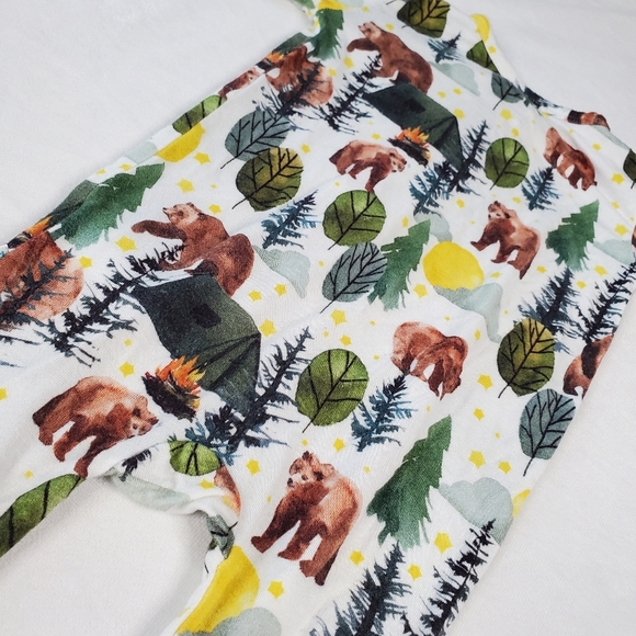 Posh Peanut Archer Bamboo Footed Sleeper Pajama Footie 0-3 Months - Picture 10 of 11